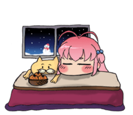 Precocious girl MOKAchan sticker #8634257