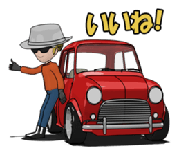 Mini size, cute car sticker #8635040