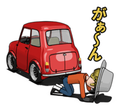 Mini size, cute car sticker #8635049