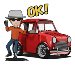 Mini size, cute car sticker #8635056