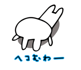 Daily conversation of flower bunny sticker #8635765