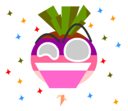 YASAI : Pink Kabu sticker #8635996