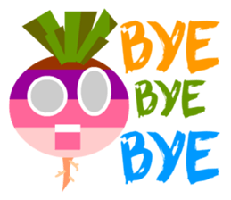 YASAI : Pink Kabu sticker #8636014