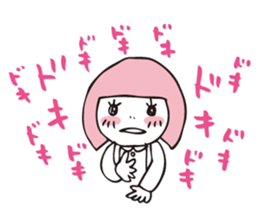 Muu and a cat 2 autumn and winter sticker #8636118