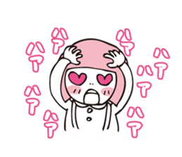 Muu and a cat 2 autumn and winter sticker #8636119