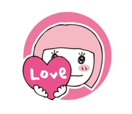 Muu and a cat 2 autumn and winter sticker #8636120