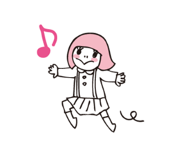 Muu and a cat 2 autumn and winter sticker #8636121