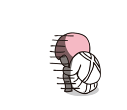 Muu and a cat 2 autumn and winter sticker #8636134