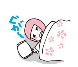 Muu and a cat 2 autumn and winter sticker #8636137