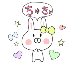 love cute rabbit sticker #8636618