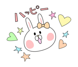 love cute rabbit sticker #8636623