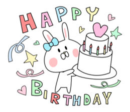 love cute rabbit sticker #8636624