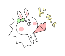love cute rabbit sticker #8636625