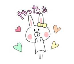 love cute rabbit sticker #8636626