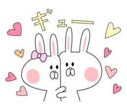 love cute rabbit sticker #8636629
