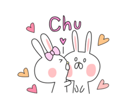 love cute rabbit sticker #8636630