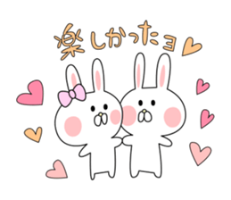 love cute rabbit sticker #8636631