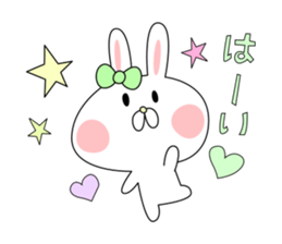 love cute rabbit sticker #8636633