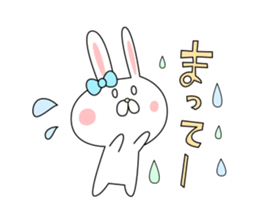 love cute rabbit sticker #8636638