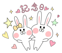 love cute rabbit sticker #8636640