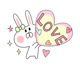 love cute rabbit sticker #8636645