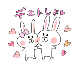 love cute rabbit sticker #8636648