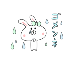 love cute rabbit sticker #8636649