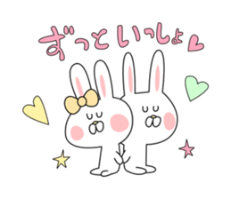 love cute rabbit sticker #8636656