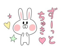 love cute rabbit sticker #8636657