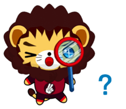 Lion Bubu (Happy days) sticker #8637176