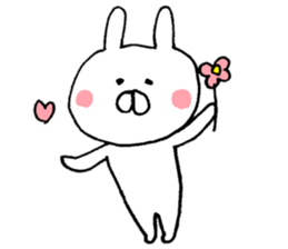 Warm rabbit! sticker #8637660