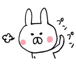 Warm rabbit! sticker #8637663