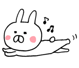 Warm rabbit! sticker #8637668