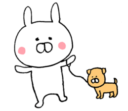 Warm rabbit! sticker #8637670