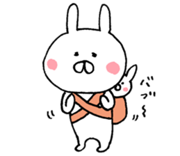 Warm rabbit! sticker #8637671