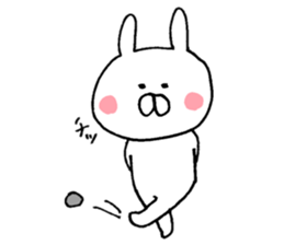 Warm rabbit! sticker #8637677