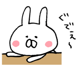 Warm rabbit! sticker #8637685