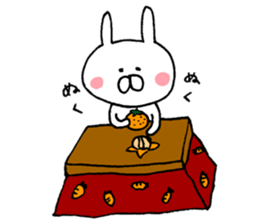 Warm rabbit! sticker #8637694