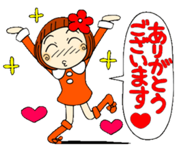 Castor bean-chan 17 honorific Hen sticker #8638021