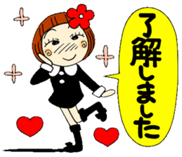 Castor bean-chan 17 honorific Hen sticker #8638026