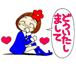 Castor bean-chan 17 honorific Hen sticker #8638033