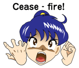 Ninja Girl Wars - Body Language I - sticker #8638071