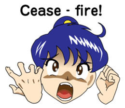 Ninja Girl Wars - Body Language I - sticker #8638071