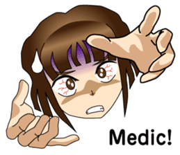 Ninja Girl Wars - Body Language I - sticker #8638072