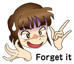 Ninja Girl Wars - Body Language I - sticker #8638074