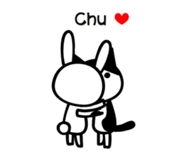 Greetings cat and animals(Love ver.) sticker #8638370