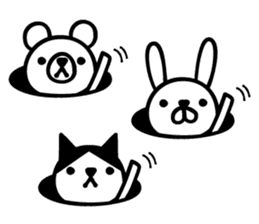 Greetings cat and animals(Love ver.) sticker #8638377