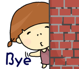 I am a little girl. sticker #8638852