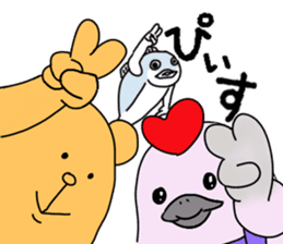 Kamonomane and Friends sticker #8639483