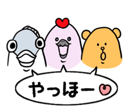 Kamonomane and Friends sticker #8639496